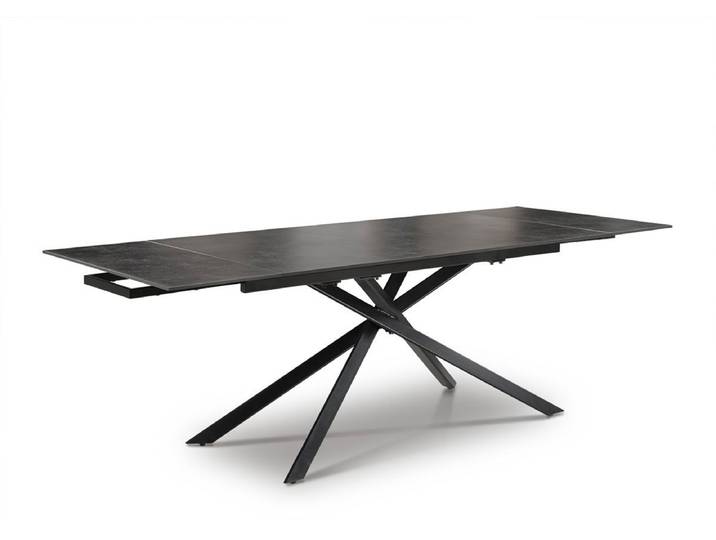 Auszugstisch 160(240)x90cm 'Amalfi' Steinoptik Stern-Gestell