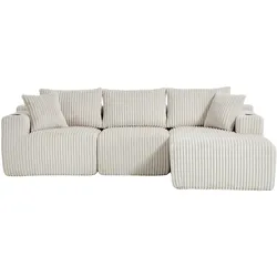 ECKSOFA mit Chaiselongue Cord