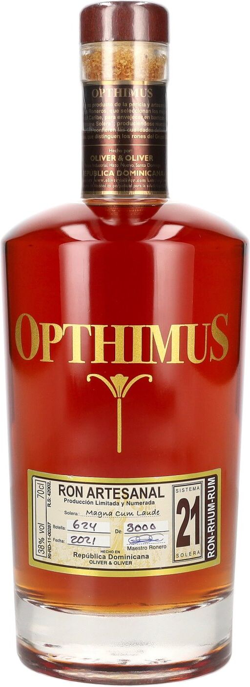 Opthimus Ron Opthimus 21 Sistema Solera Magna Cum Laude 38% Vol. 0,7l