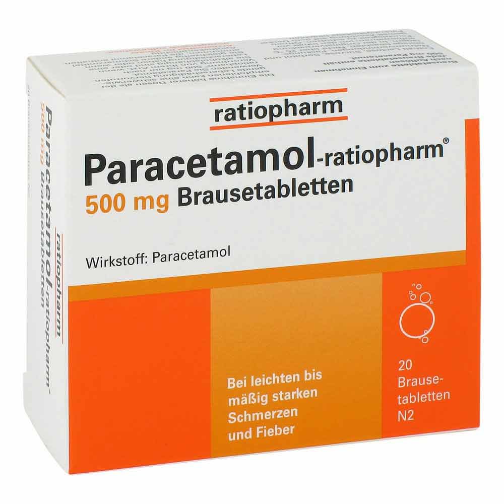 ratiopharm GmbH Paracetamol ratiopharm 500mg Brausetabletten 08704083