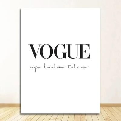 Inspire Essentials Vintage Perfume Woman Poster Fashion Canvas Wall Art Elegant Home Decor a 19.69 X 27.56 In