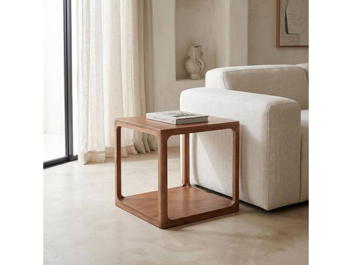 Table d'appoint en bois massif naturel - Elven