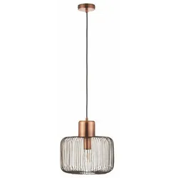 Brilliant Pendelleuchte Ailyn altkupfer Antik Retro Vintage Gitter E27 max.40W Ø...