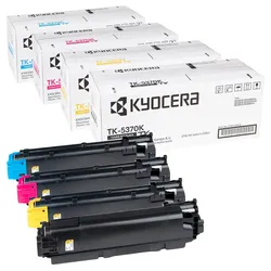 Kyocera TK-5370 Original Toner Set Schwarz Cyan Magenta Gelb für ECOSYS PA3500cx...
