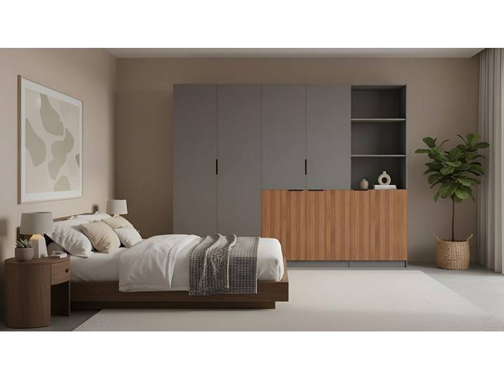 Design Kleiderschrank nach Maß Premium Dekore Basaltgrau