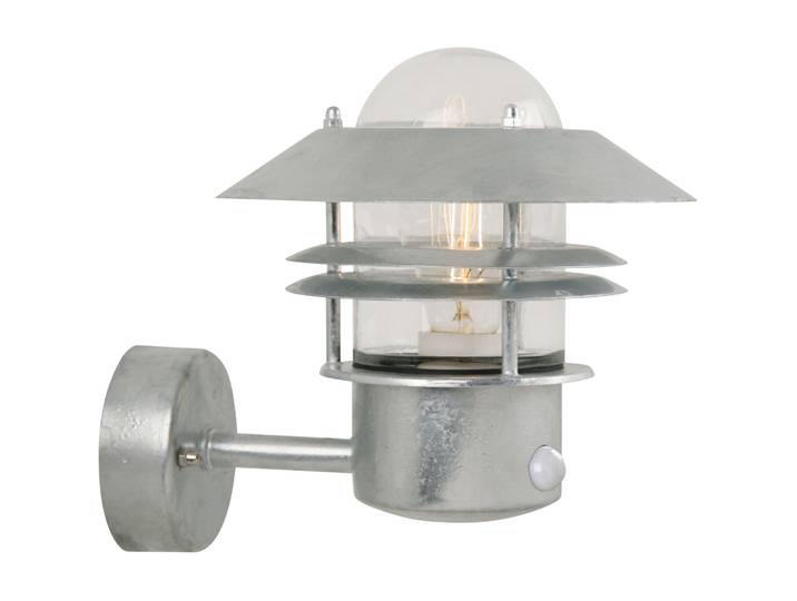 NORDLUX Wandlampe aussen Blokhus Silber Stahl B 22 cm IP54