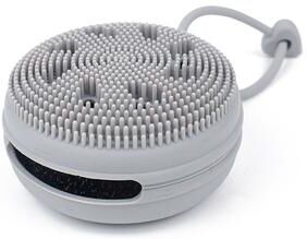 ModernMart Radiance Silicone Facial Cleansing Brush For Deep Exfoliation & Blackhead Removal grey