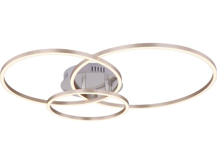 Globo Lighting Deckenleuchte Metall Nickel matt, LED