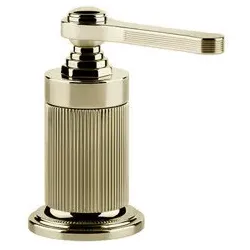 Gessi Venti20 Waschtisch-Einhebelmischer, für separaten Auslauf, ohne Ablaufgarnitur, Tischmontage, 65100710, Farbe: Messing PVD