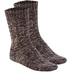 BIRKENSTOCK Herren Socken, 2er Pack - Strumpf, Cotton Twist, Baumwoll-Moulinégarn Braun / 39-41