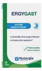 Nutergia Ergygast 20 Sticks - Système Digestif Apaisé - Boîte 20 sticks de 10 ml
