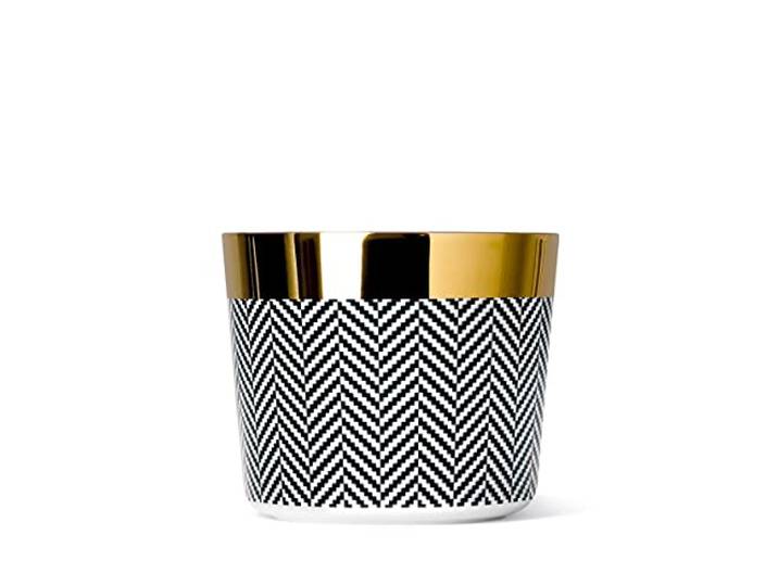 Fürstenberg - Sieger Design - Champagnerbecher, Becher, Kaffeebecher - Heringbone - Porzellan - echtes Gold - 300 ml