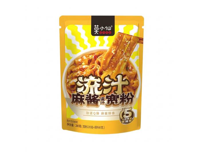 Mo Xiao Xian Nouilles larges moelleuses à la pâte de sésame 281 g