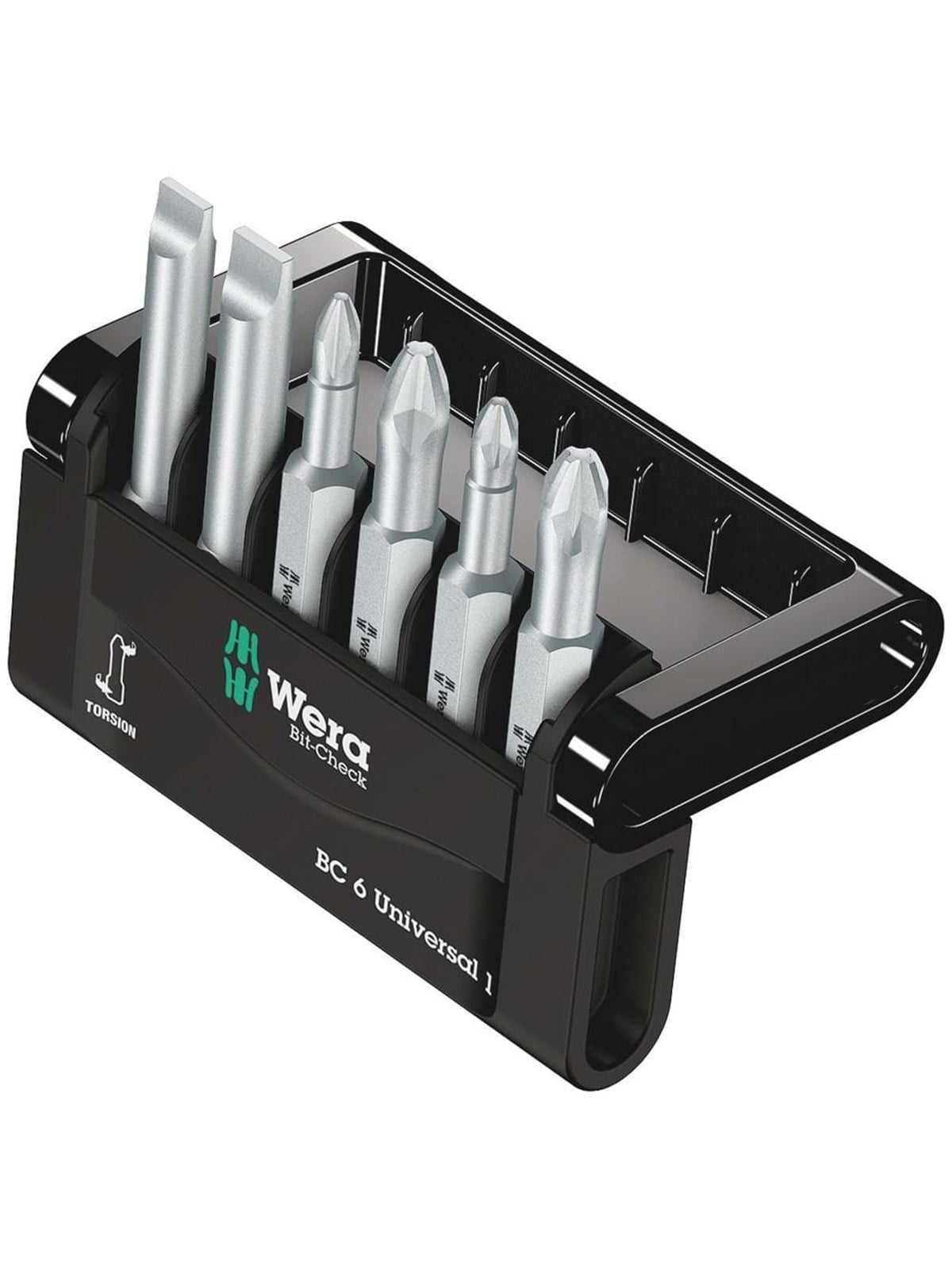 Wera Bit-Sortiment, Bit-Check 6 Universal 1, 6-teilig