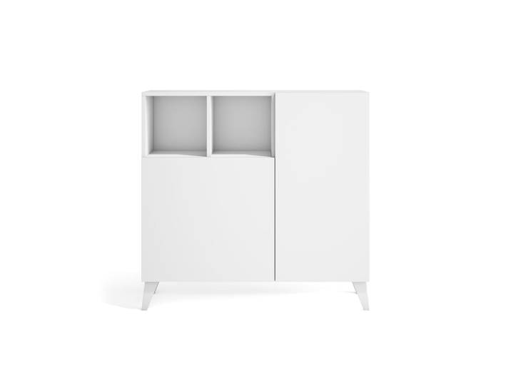 Meuble à chaussures en placard blanc veiné 87x90x27 cm