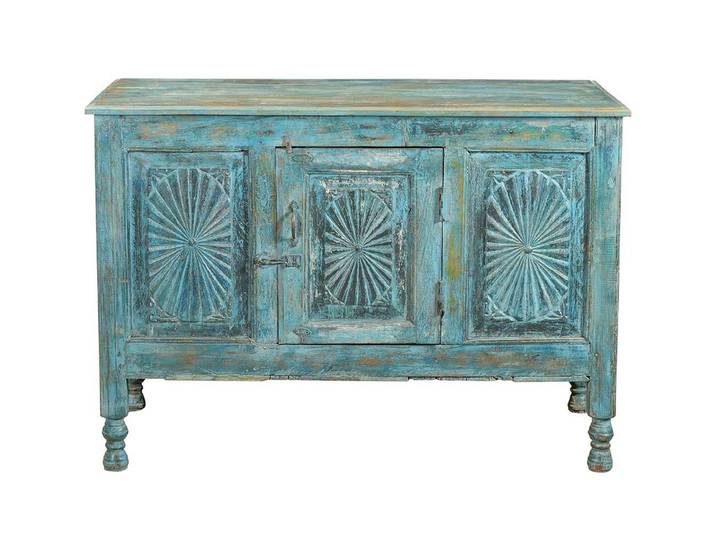 daslagerhaus living Sideboard Sideboard Vintage türkis