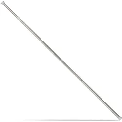 Relaxdays Teleskopstange aus Edelstahl Grau,Silber