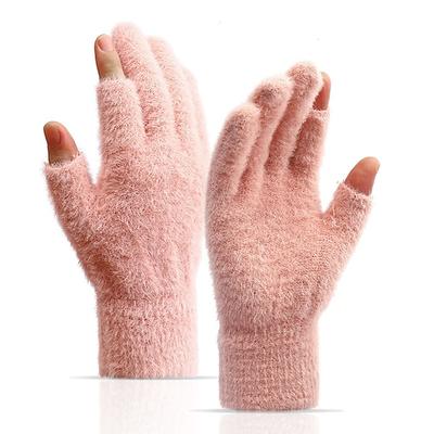 Damen 1 Paar Winterhandschuhe / Gestrickte Handschuhe / Fingerlose Handschuhe Streetwear / Outdoor Handschuhe - Einfach