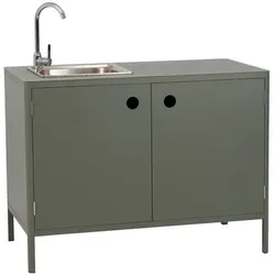 Brafab Outdoorküchen-Modul Spülbeckenmodul Kelia Aluminium Grün Nordic Green