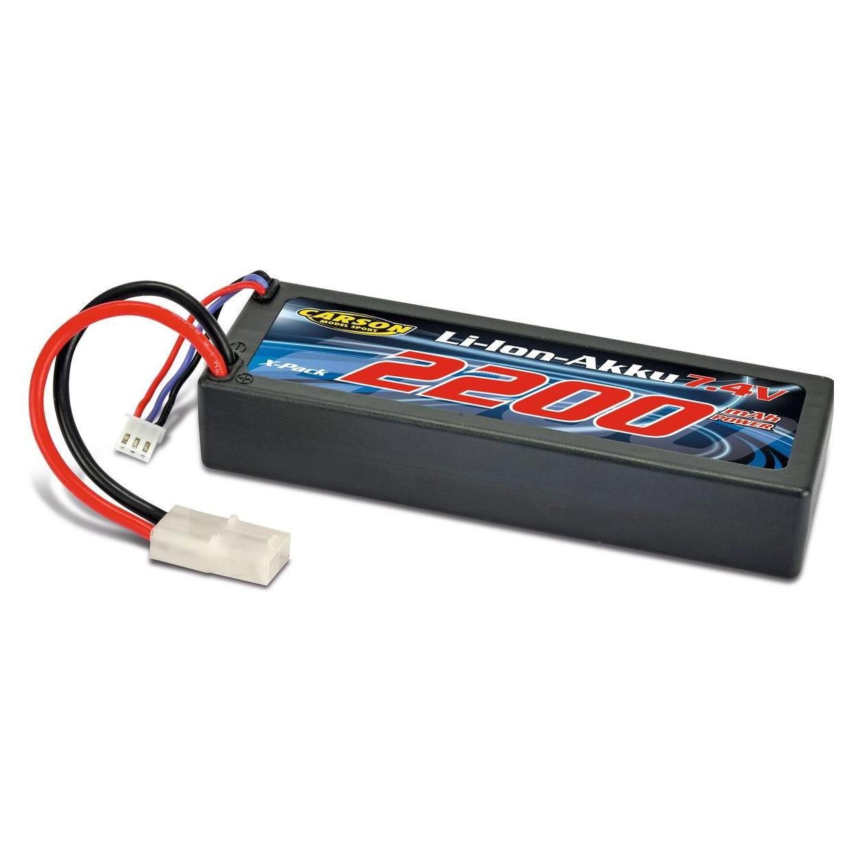 Carson LiPo Pack Li-Ion Akku 7,4V/ 2200mAh (2200 mAh, 7.40 V) (500608152)
