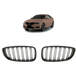 KÜHLERGRILL GRILL DOPPELSTEG passend für BMW 3ER F34 GRAN TURISMO AB 13-20 SCHWARZ MATT