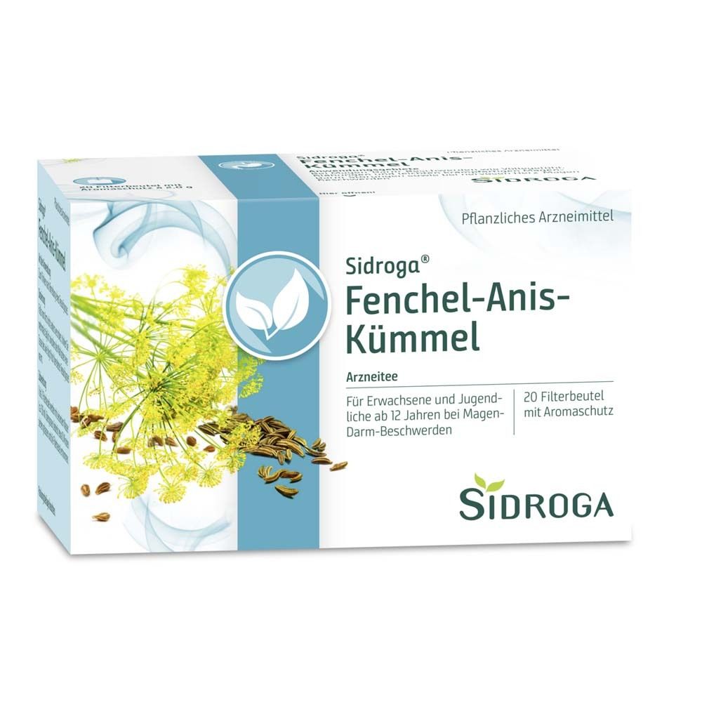 Sidroga Fenchel Anis Kümmel Tee Filterbeutel 20x2 g