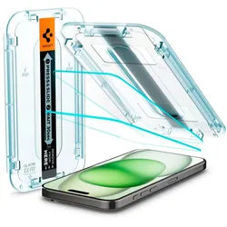 Spigen Glas.tR EZ Fit iPhone 15 Plus Panzerglas Easy-Fit