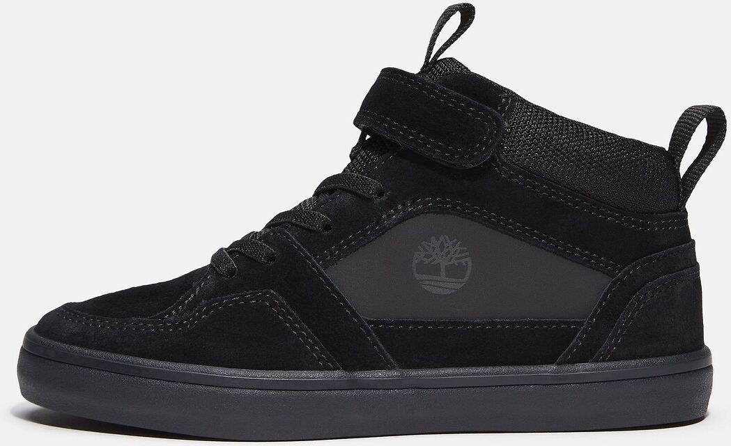TIMBERLAND Baskets en cuir, à lacets élastiqués, STONE JUMP MID HOOK & LOOP