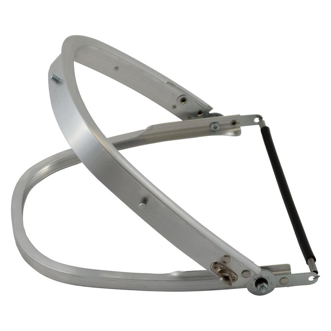 Aschua-Uhlen Universal-Helmhalterung für Schutzhelm Modell INAP Master Aluminium EN 166 EN 167 EN 168 EN 170 (GFKHH003)