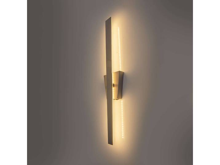 Applique murale Trevor 4 x 62 x 10cm Argenté/Argenté Aluminium nickelé Plexiglas LED non-remplaçables Module LED