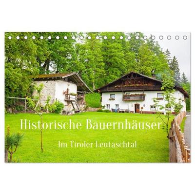 Historische Bauernhäuser im Tiroler Leutaschtal (Tischkalender 2027 DIN A5 quer), CALVENDO Monatskalender
