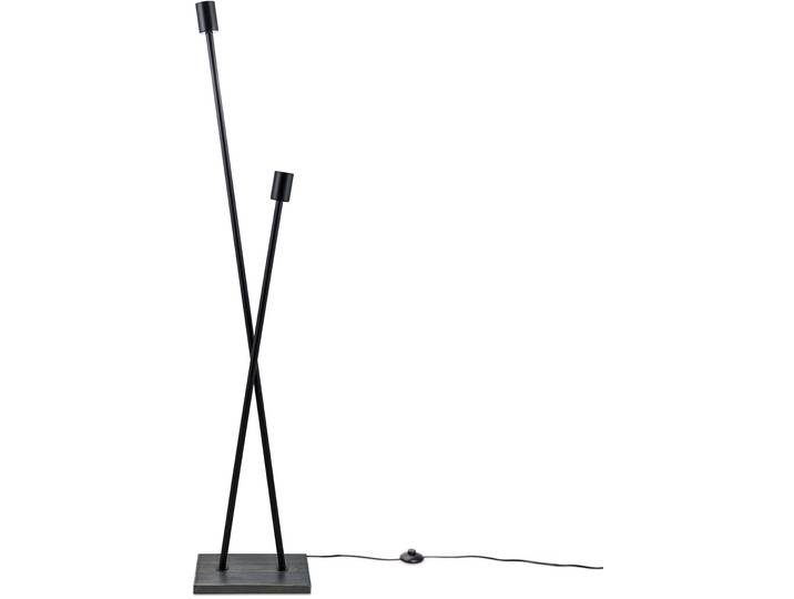 PACO HOME Stehlampe IKS , schwarz, 2, H: 127cm, Leuchten, Stehlampe LED Lampe Wohnzimmer Vintage Retro Industrial Design E27, Stehlampe