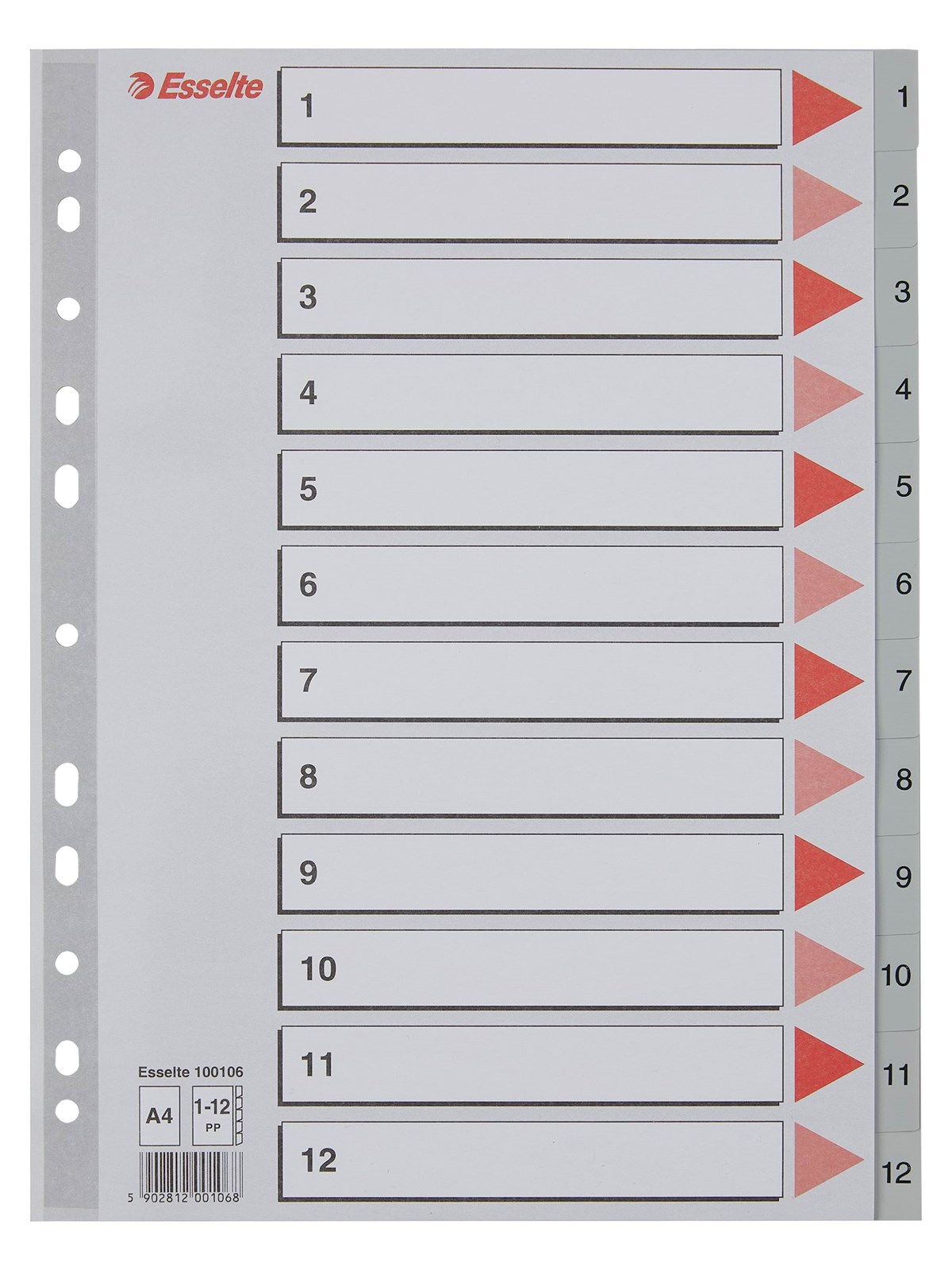 Esselte Register Zahlen, Plastik
