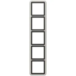 JUNG, Zubehör Schalterprogramm, Einbaurahmen 5f pt glz CD / CD 500 CD585PT
