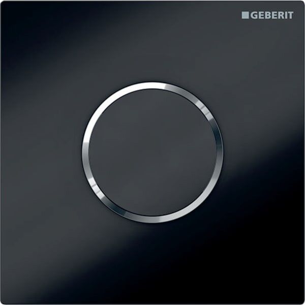 Geberit HyTronic Urinal-Steuerung Sigma10 schwarz/verchromt Zink-Druckguss berührungslos Infrarot/Ba 116035KM1