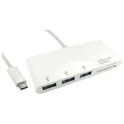 RS PRO USB 3.0 USB-Hub, 3 USB Ports, USB C, USB (USB-C, 3 Ports), Dockingstation + USB Hub, Schwarz