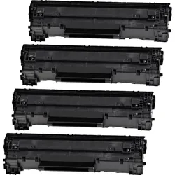4 Kompatible Toner ersetzt HP CF283X 83X Multipack schwarz