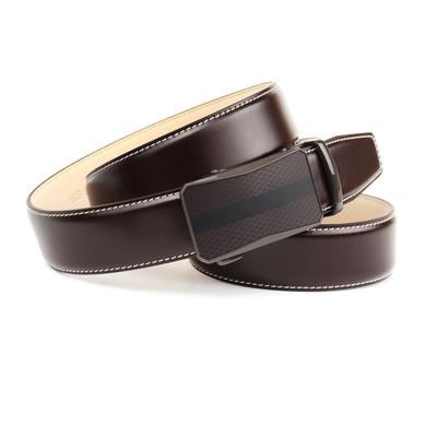 Ledergürtel ANTHONI CROWN, Herren, Gr. 105, braun, Rindsleder, Gürtel Ledergürtel, Perfekte Eleganz in Mocca für Anzüge und Jeans