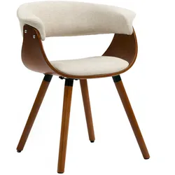 ESSZIMMERSTUHL Polyester Schaumstoff Beige