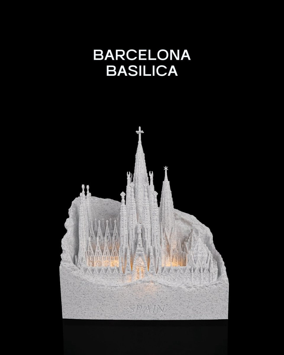 Barcelona Basilica Architectuur Decoratiemodel Landmark Interieurdecoratie