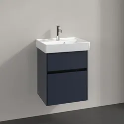 Villeroy und Boch Collaro Waschtischunterschrank C00600VQ 46x54,6x37,4cm, Waschbecken mittig, marine blue