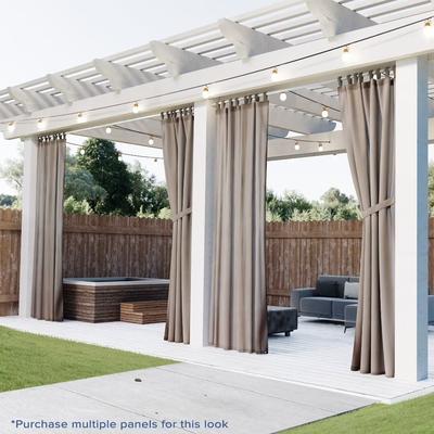 Awesome Home Wonderland Solid Tab Top Outdoor UV Protected Privacy Panel