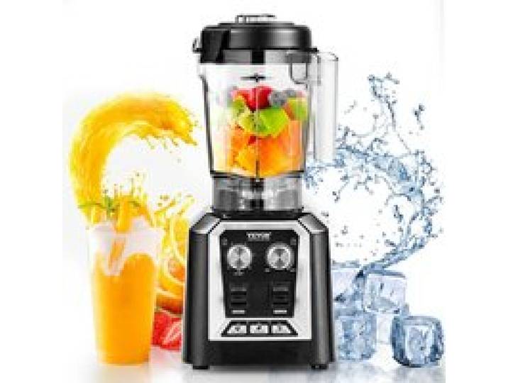 Mixeur de comptoir - VEVOR - HS-210D-US - Bol verre 2 L - 1400 W - 3 fonctions