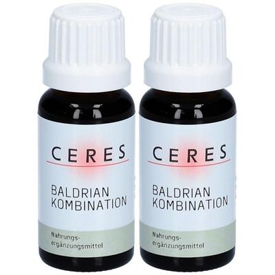 Ceres Baldrian Valeriana Kombination Tropfen 2x 2x20 ml