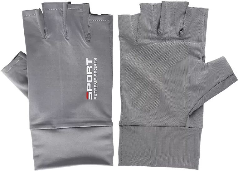 INF Gants de pêche demi-doigts Gris