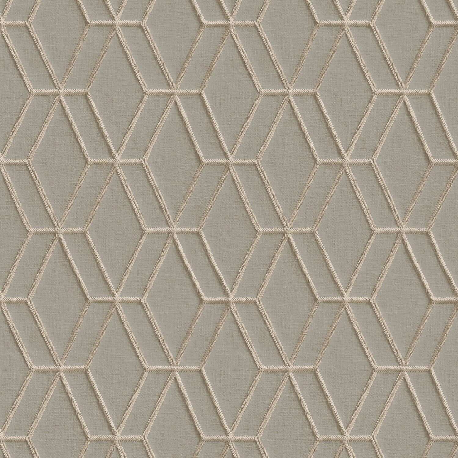 Dutch Wallcoverings Wallstitch/Bs1 Hexagonal Grey - Grijs