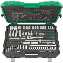 Fortis, Steckschlüssel + Stecknuss, Steckschlüssel Garnitur 1/4 Zoll und 1/2 Zoll 91 teilig (1/2", 1/4")