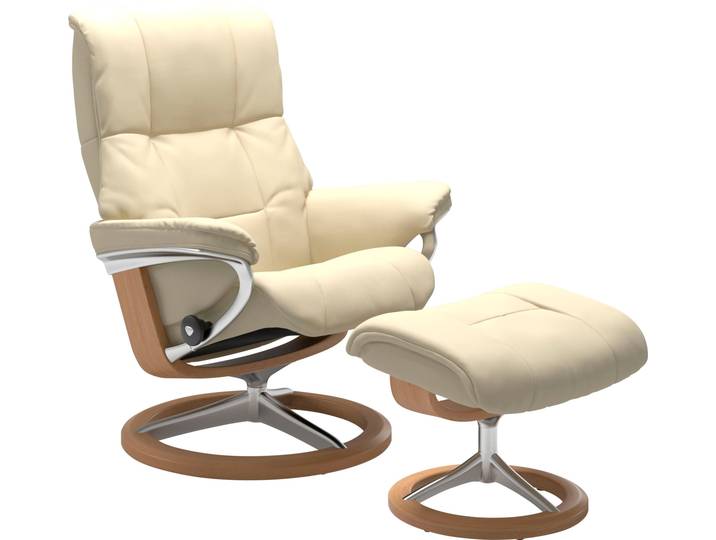 Relaxsessel, Beige, 83x102x74 cm, Leder BATICK & PALOMA, Klassisch, Stressless