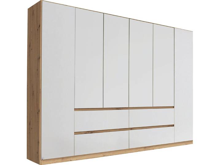 rauch Drehtürenschrank Mehrzweckschrank Aktenschrank Mietswohnung Garderobe MAINZ 271cm breit (3 verschiedene Ausstattungen BASIC/CLASSIC/PREMIUM (inkl. SOFT-CLOSE) grifflose Front, Außentüren mit Push-to-Open Funktion MADE IN GERMANY