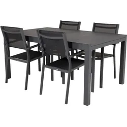Ebuy24, Gartentisch + Balkontisch, Gartenset Marbella (100 x 160 x 75 cm)